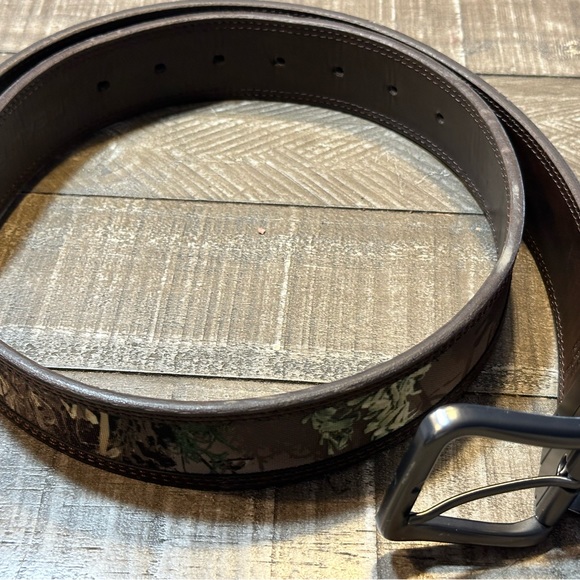 "New Real Tree Camo and Brown Belt - 40 Inches - Never Worn" - Picture 6 of 12